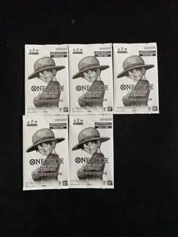 2022 One Piece TCG S-Chinese 3th Treasure Campaign Sealed Packs Lot*5 #1 LU57 - Image 1