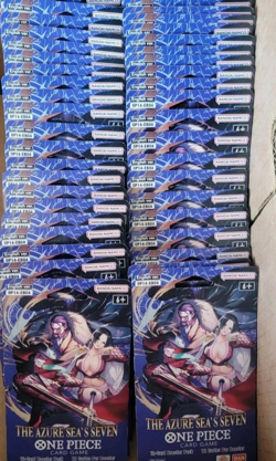One Piece OP-14 Sleeved Booster Pack The Azure Sea's Seven x50 Packs -New Sealed - Image 1