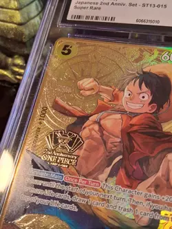 ✨2025 One Piece Monkey D. Luffy English 2nd Anniversary Set ST13-015 CGC/PSA 10 - Image 3