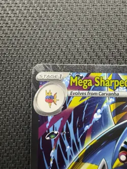 Pokemon TCG Mega Sharpedo ex 127/094 Mega Evolution Phantasmal Flames SIR - Image 2