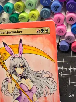 Baylen, the Haymaker | MTG *Altered Hand Colored Original Art Anime - - Image 5