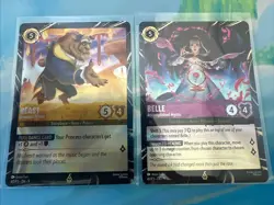 Lorcana Magical Places Promo Belle Accomplished Mystic AND Beast Gracious Prince - Image 1