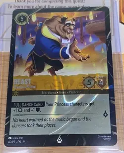 Lorcana Magical Places Promo Belle Accomplished Mystic AND Beast Gracious Prince - Image 2