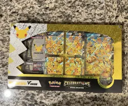 Pokemon Celebrations Pikachu V-Union Premium Playmat Collection 25th Anniversary 820650809897 - Image 1