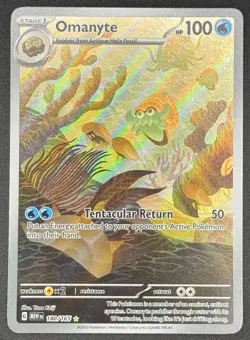 Omanyte 180/165 Pokemon TCG Sv: Scarlet & Violet 151 IR Full Art Near Mint - Image 1