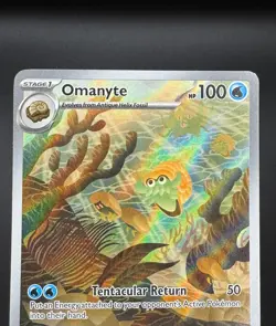 Omanyte 180/165 Pokemon TCG Sv: Scarlet & Violet 151 IR Full Art Near Mint - Image 3