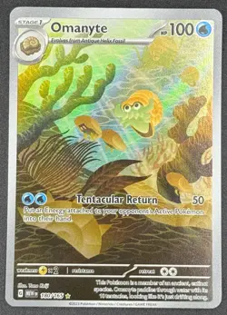 Omanyte 180/165 Pokemon TCG Sv: Scarlet & Violet 151 IR Full Art Near Mint - Image 1