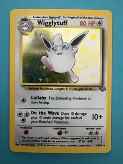 Pokemon TCG Wigglytuff Holo Rare Card Jungle Series 16/64 LP - Image 1