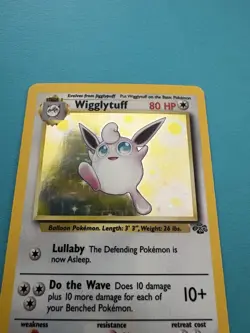 Pokemon TCG Wigglytuff Holo Rare Card Jungle Series 16/64 LP - Image 3