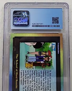 The School of Hard Knocks EP9 Silver Foil Pokemon Topps Card Blue Logo CGC 8.5 - Image 4