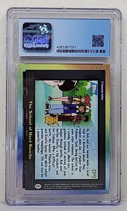 The School of Hard Knocks EP9 Silver Foil Pokemon Topps Card Blue Logo CGC 8.5 - Image 5