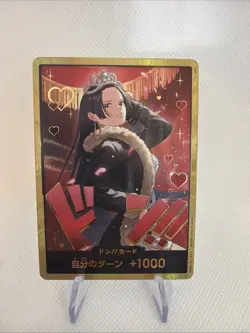 DON!! Boa Hancock GOLD EB03 Japanese ONE PIECE Card Heroines Edition NM - Image 1