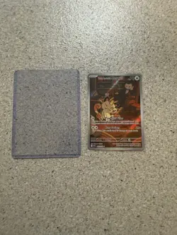 Pokemon Team Rocket's Meowth Illustration Rare 203/182 Sv10: Destined Rivals NM - Image 1