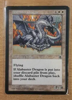 1997 MAGIC THE GATHERING PORTAL ALABASTER DRAGON TD25 - Image 1