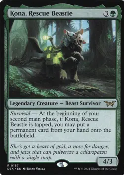 Kona, Rescue Beastie (0299) R Duskmourn: House of Horror 299 NM - Image 1