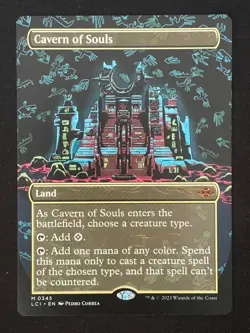 1x MTG Cavern of Souls (0345) (Borderless) - The Lost Caverns of Ixalan (LCI) - Image 1