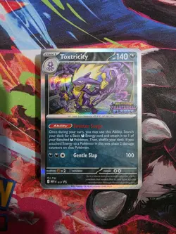 Pokemon Phantasmal Flames Build & Battle- Toxtricity 017 Prerelease Deck Sealed - Image 1