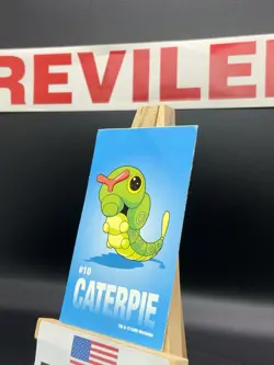 Caterpie #10 Sandylion Sticker 1999 Pokemon NM/M 1999 Nintendo - Image 3