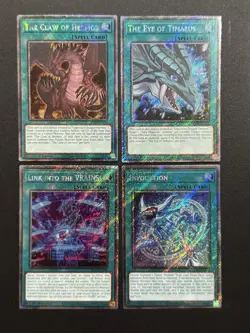 2024 YUGIOH RA03 1ST ED PLATINUM SECRET RARE INVOCATION NM BONUS SET - Image 1