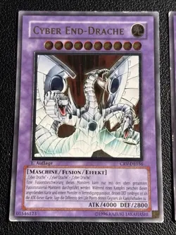 1x Yugioh Cyber End Dragon CRV-EN036 DE036 Ultimate Rare 1st Edition HP German - Image 2