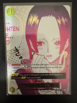 You'll Frighten Me... Alternate Art - OP14-118- One Piece: The Azure Sea's Seven - Image 1