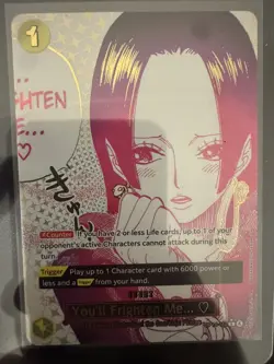 You'll Frighten Me... Alternate Art - OP14-118- One Piece: The Azure Sea's Seven - Image 3