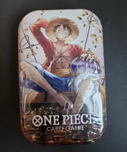 In Hand Monkey.D.Luffy Tin Pack Vol.2 New Sealed English One Piece TCG - Image 1