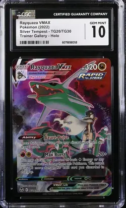 Pokemon 2022 Rayquaza VMAX Silver Tempest TG20/TG30 Trainer Gallery CGC 10 - Image 1