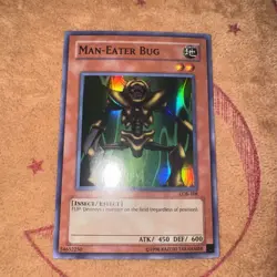🔥 YUGIOH Man-Eater Bug LOB-108 Legend of Blue Eyes 2002 SUPER RARE Original NM - Image 1