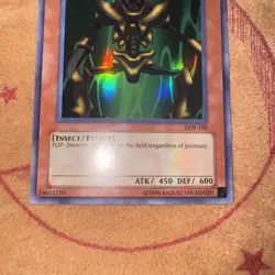 🔥 YUGIOH Man-Eater Bug LOB-108 Legend of Blue Eyes 2002 SUPER RARE Original NM - Image 2