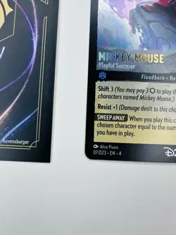 D23 Expo 2024 Mickey Mouse Playful Sorcerer Promo | Disney Lorcana NM Foil - Image 3