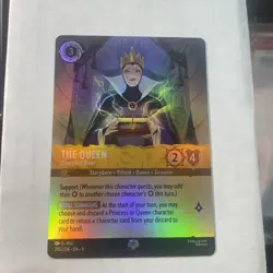 Disney Lorcana Fabled THE QUEEN Conceited Ruler Epic Foil #205/204 - Image 1