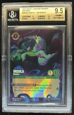 2024 Disney Lorcana Promos Expo Ursula Deceiver #03/D23 BGS 9.5 - Image 1
