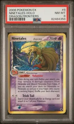 Ninetales Delta Species Dragon Frontiers #8/102 PSA 8 Holo Pokemon EX NM MT - Image 1