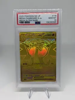PSA 10 Mega Charizard X ex MUR 116/080 Inferno X M2 Pokemon Card Japanese 2025 - Image 1