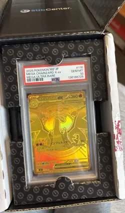 PSA 10 Mega Charizard X ex MUR 116/080 Inferno X M2 Pokemon Card Japanese 2025 - Image 1