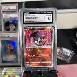 2022 Pokemon Japanese Radiant Charizard Pokemon GO 011/071 CGC Gem Mnt 10 - Image 1