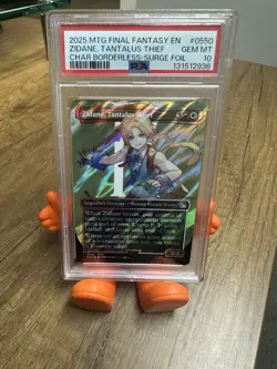 2025 MTG Final Fantasy Zidane, Tantalus Thief Surge Foil #0550 PSA 10 - Image 1