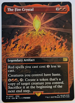 MTG Final Fantasy English The Fire Crystal Borderless 0337 Non-Foil - Image 1