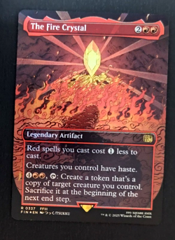 The Fire Crystal (Borderless) Final Fantasy Foil #337 - Image 1