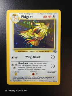 Pokemon Card Pidgeot 8/64 Jungle Set Holo Rare NM - Image 1