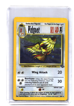Pidgeot 8/64 Vintage Holo Rare Jungle Unlimited Edition Pokemon Card 1999 WOTC - Image 1