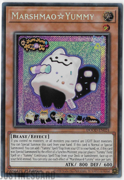 YuGiOh Marshmao Yummy : Secret Rare : DOOD-EN024 : 1st Edition - Image 1