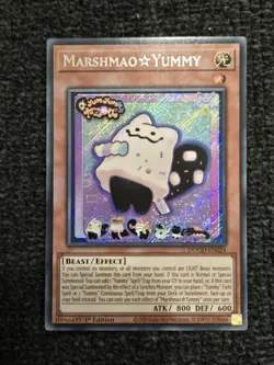YUGIOH DOOD-EN024 Marshmao☆Yummy Secret Rare 1st Edition - Image 1