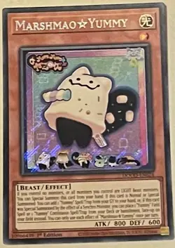 YUGIOH DOOD-EN024 Marshmao☆Yummy Secret Rare 1st Edition - Image 1