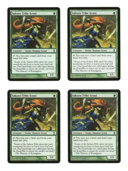 Sakura-Tribe Scout MTG Creature Cards Saviors of Kamigawa LP Magic the Gathering - Image 1