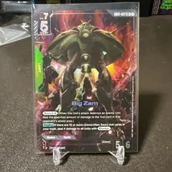 Gundam TCG Card Game Big Zam Alternate Art Foil GD01-027 R+ - Image 1