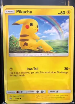 Pokemon RAICHU GX Ultra Rare Promo Card TCG Shining Legends SM90 with 28/73 Mint - Image 3