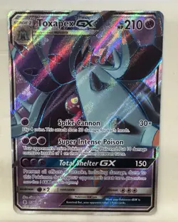 Toxapex GX 136/145 Guardians Rising 2017 Full Art Textured Pokemon Card Rare B19 - Image 1