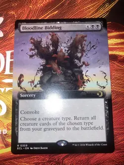 Bloodline Bidding (Extended Art) Lorwyn Eclipsed Regular - Image 1